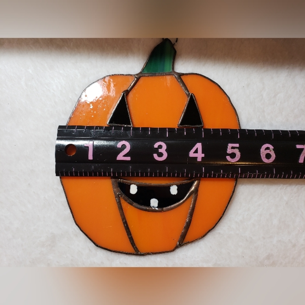 Stained Glass Pumpkin - Picture 4 of 9